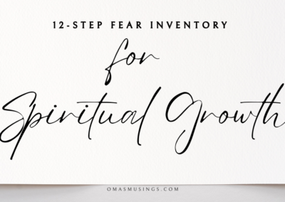 12-Step Fear Inventory Worksheet