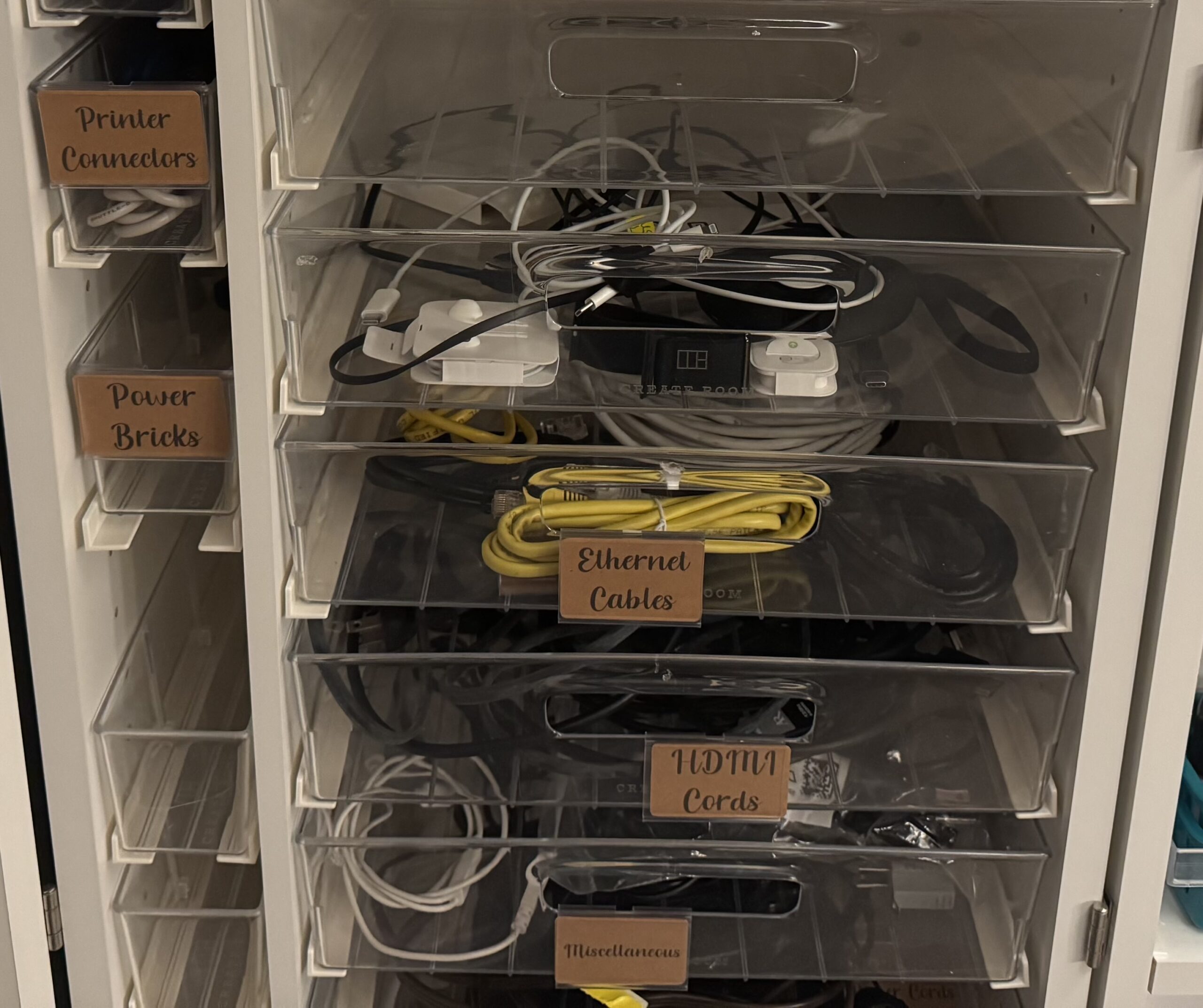 My organized cords