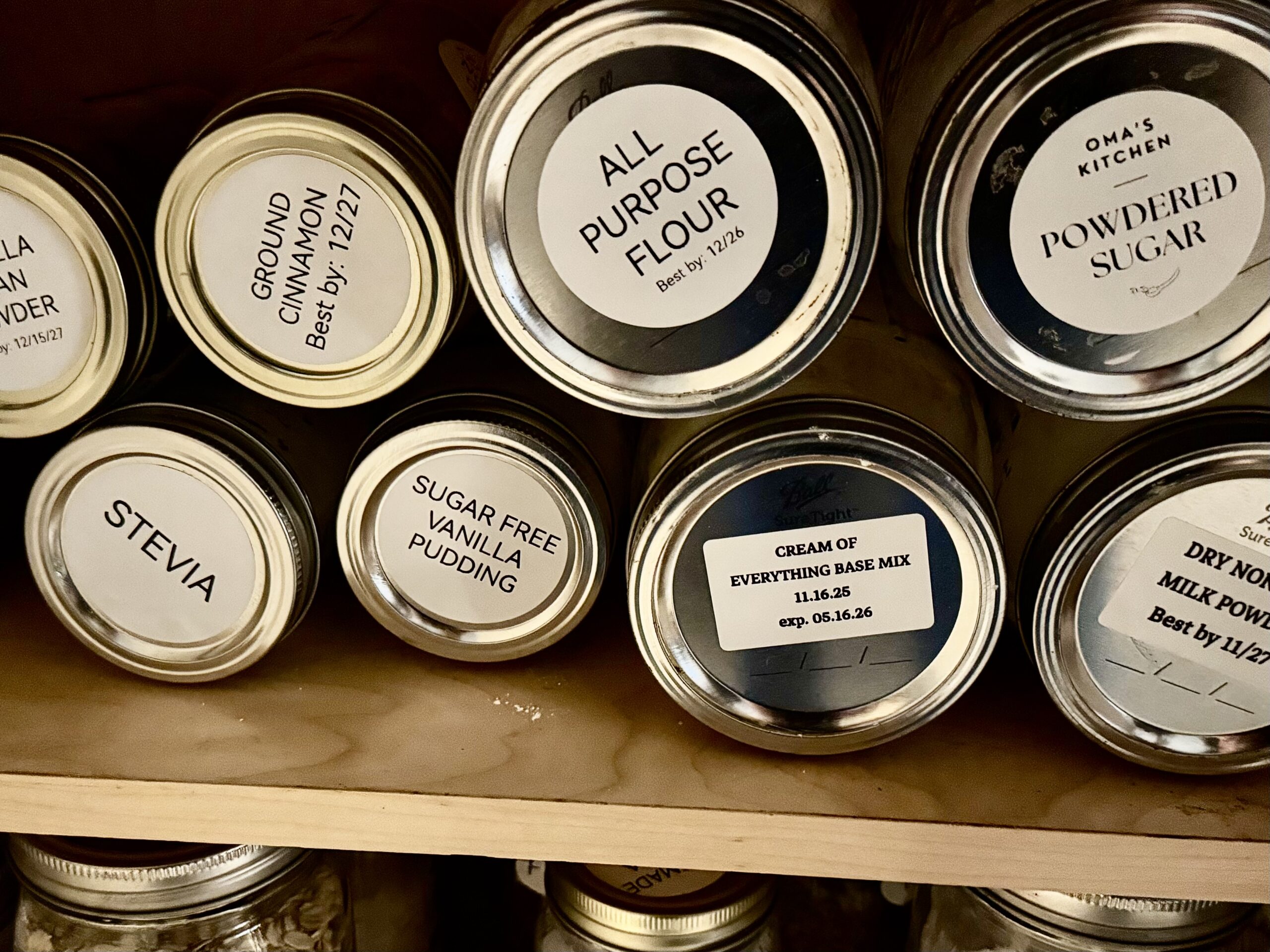 Mason Jars in my pantry