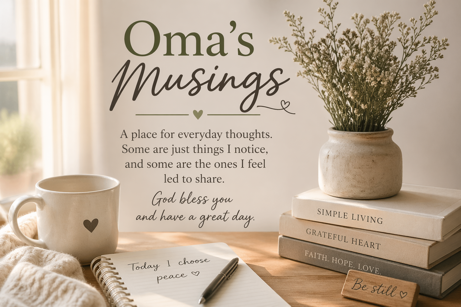 Oma's Musings Simple Thoughts